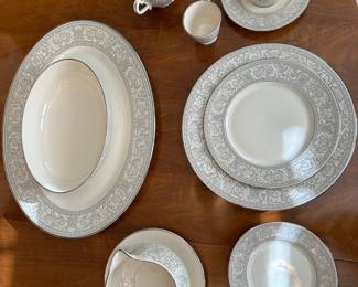 Franciscan Renaissance grey china- complete set, great condition.