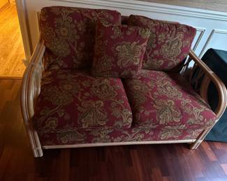 Rattan loveseat