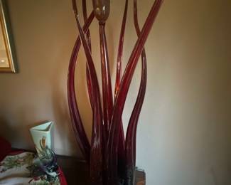 Blown glass decor