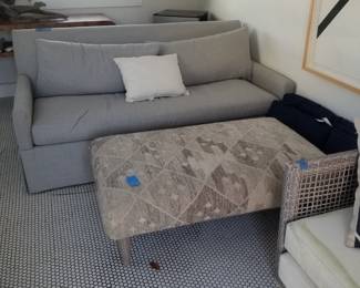Sleeper sofa is SOLD; large ottoman still available 