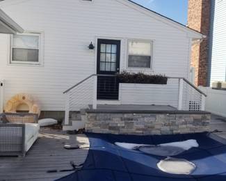 Pool cover; ipe decking