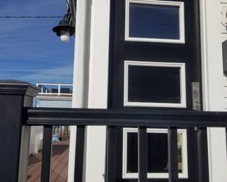 Mid-century modern entry door