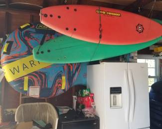 Skim boards and bay toys. Sorry, owner keeping kegerator 