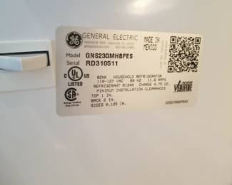  GE refrigerator Model GNS23GMHBFES