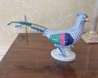 Herend Blue Pheasant 12.5”