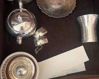 Silver plated serving ware