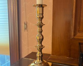 Silver plate candlesticks (2)