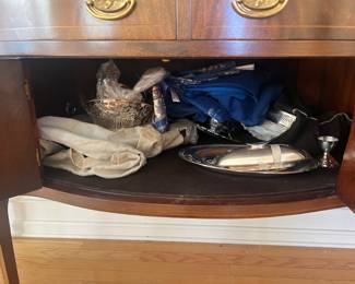 Silver plated serving ware