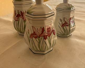 Hand Painted Canisters