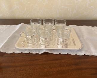 Silver plated serving ware