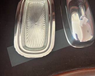 Silver plated serving ware