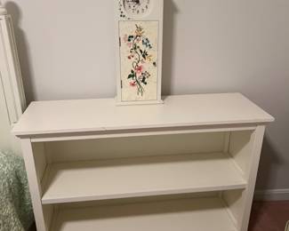 White bookcase. N42l x 14w x 30h