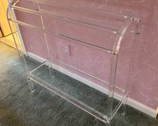 Lucite Towel rack