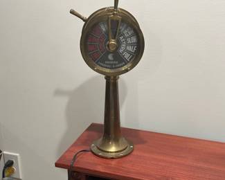 Vintage Chadburns Liverpool & London Ship telegraph lamp