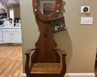 Vintage halltree with storage