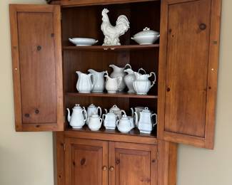 Large selection of antique ironstone