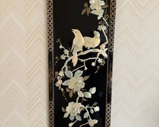 Lacquered wall plaque