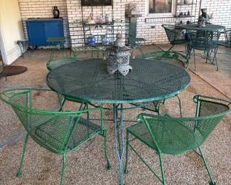 Another wrought iron patio set