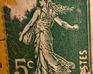 French Postage Stamp 1907