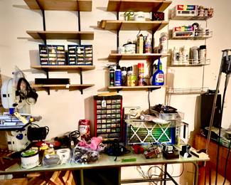 Band saw, nuts and bolts, paint and finishing solutions
