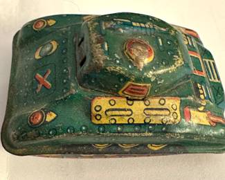 1960s Japan Tin Toy Friction Military Tank