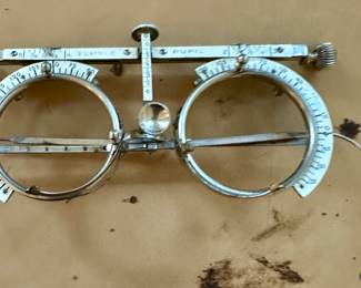 Opticians' trial lens frame, great Steampunk
