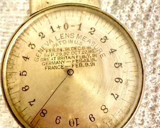 Vintage Geneva Lens Measure WOMCO Patten Date 1891