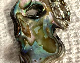 Polished abalone shell. One of many.