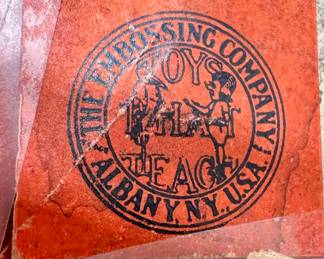 The Embossing Company. 1880s wooden toy maker