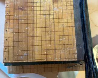 Vintage paper cutter