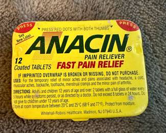 Vintage Anacin tin