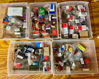 Finishing nails, tacks , screws, push pins fasteners, and the like