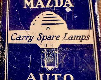 1940s National Mazda Auto Lamps Tin.