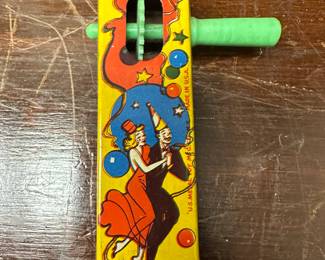 1940s 1950s Patry Time Noise Maker. US Metal Toy Mfg Co. USA