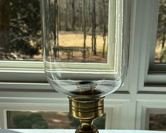 Brass candleholder from Maitland Smith.