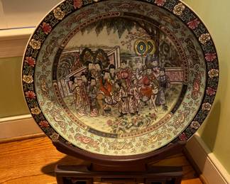 Asian 23" bowl with stand purchased in Hong Kong
