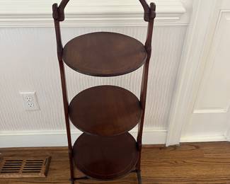 Mahogany cake stand/plant stand
