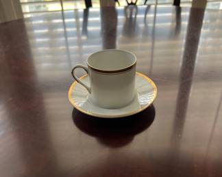 Fitz and Floyd espresso cups and saucers, set of 12