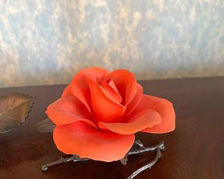 Bohem limited edition Tropicana porcelain rose