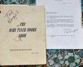 Original script of the Mary Tyler Moore Show. Ted Knight’s copy. 
