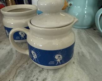 Vintage Morton Salt Creamer and Sugar Bowl Set - 1980s