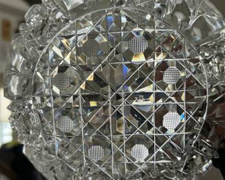 American Brilliant 8" Cut Glass Bowl