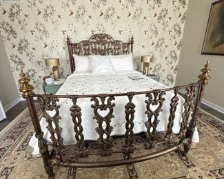 Antique French Wrought Iron Bed frame