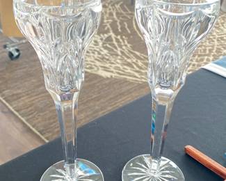 Marquis by Waterford Canterbury 8.5" Crystal Candlestick Set