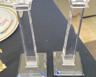 Xavier Crystal 1896 column Candlesticks