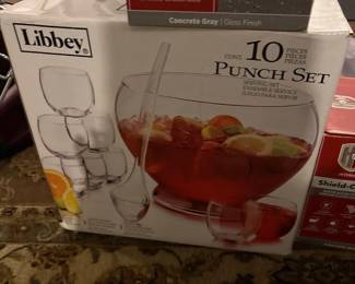 Libbey 10 pc Punch Bowl Set