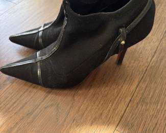 Gucci Marmont Cloth Ankle Boots - Black Pumps