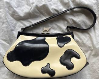 Moschino Cow Print Shoulder Bag