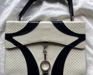 Vintage Black and White Prada Bag