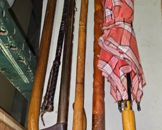 WOODEN CANES / UMBRELLA